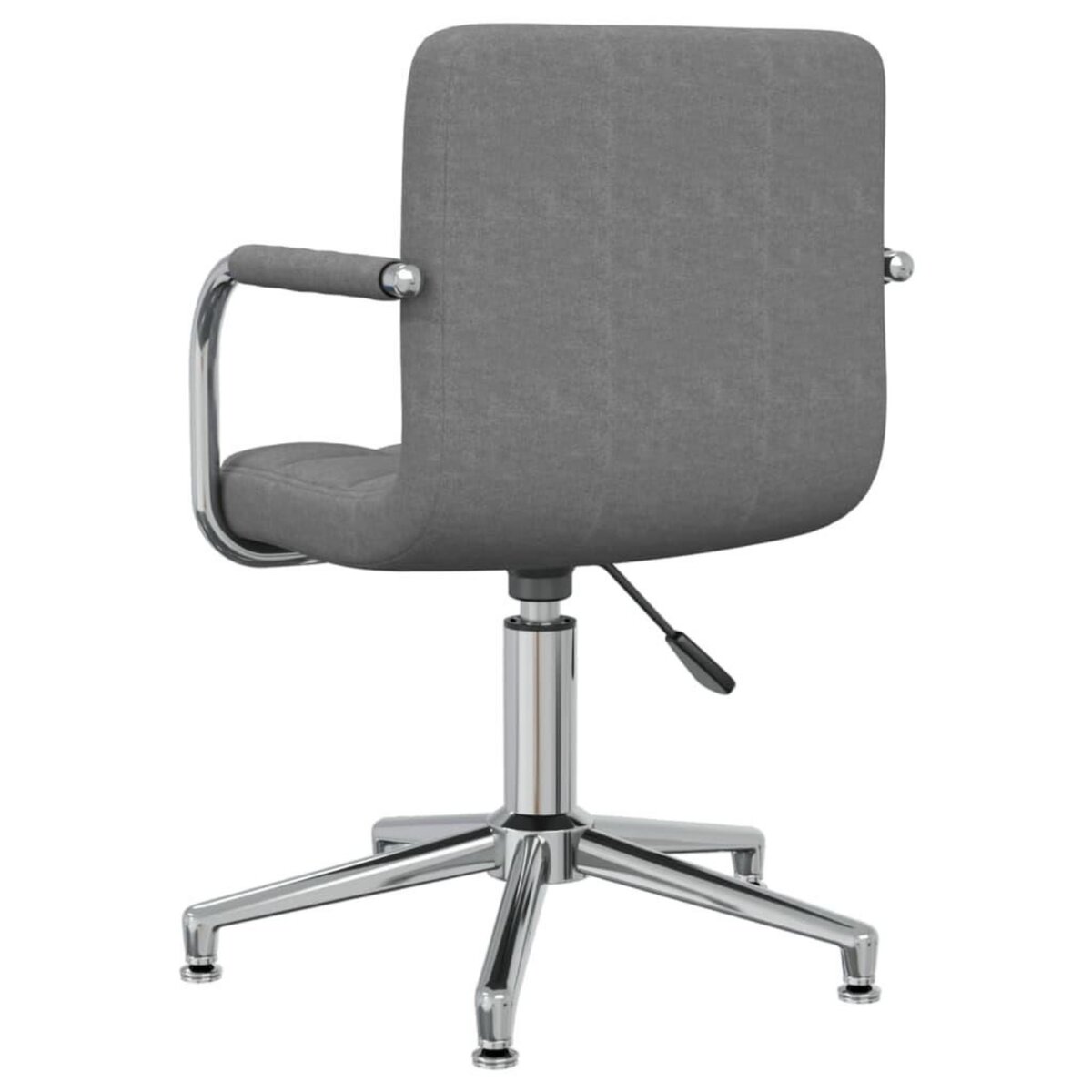 VIDAXL Chaise pivotante de bureau Gris clair Tissu