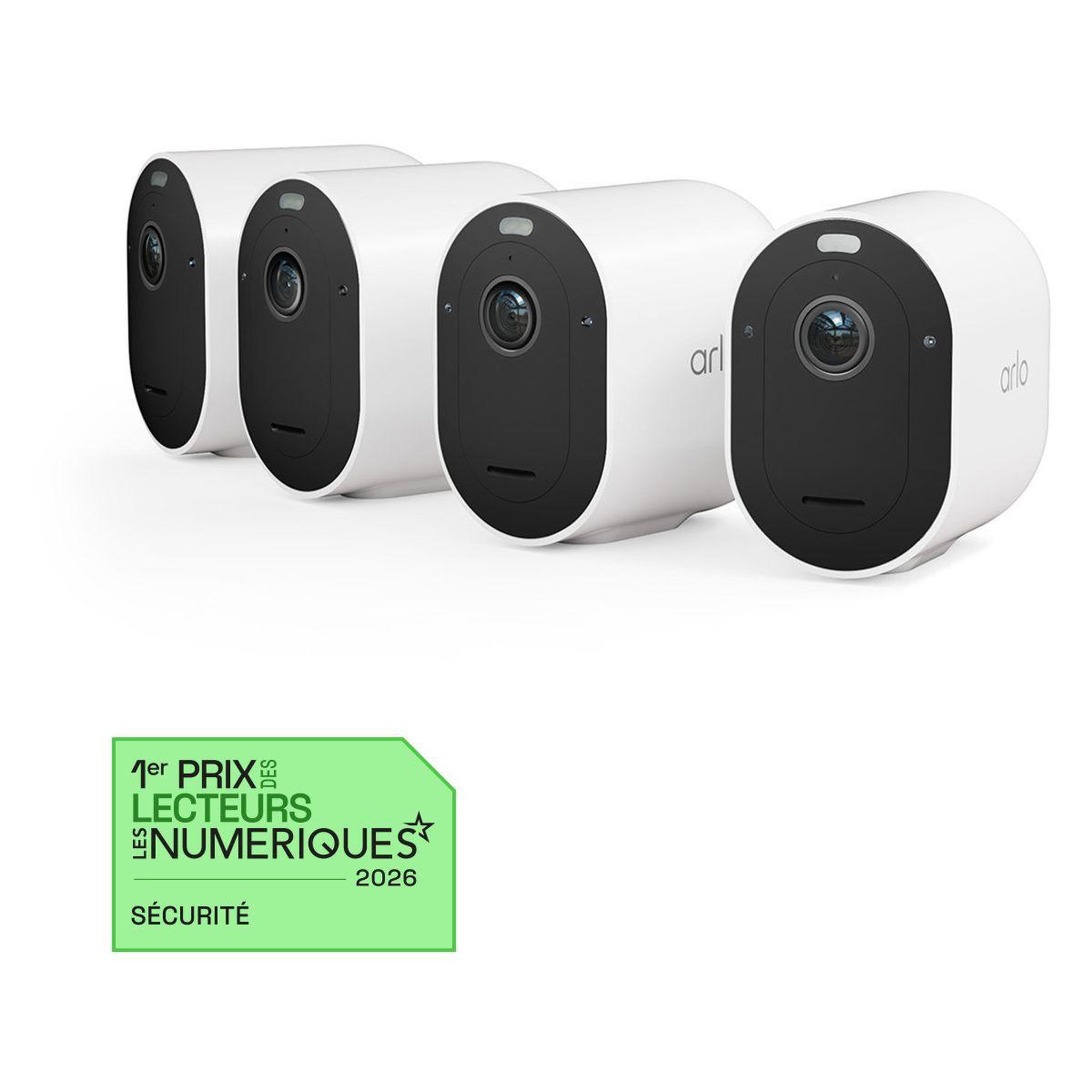 ARLO Caméra de surveillance 4 caméras Pro 5 2K+ Spotlight