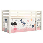 Paris Prix Lit Enfant Surélevé  Pino Princesse Sophie  Blanc