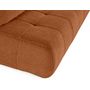 Voir la diapositive 5 : BEST MOBILIER Bowie - canapé 3 places convertible coffre + coussin rond inclus en tissu texturé