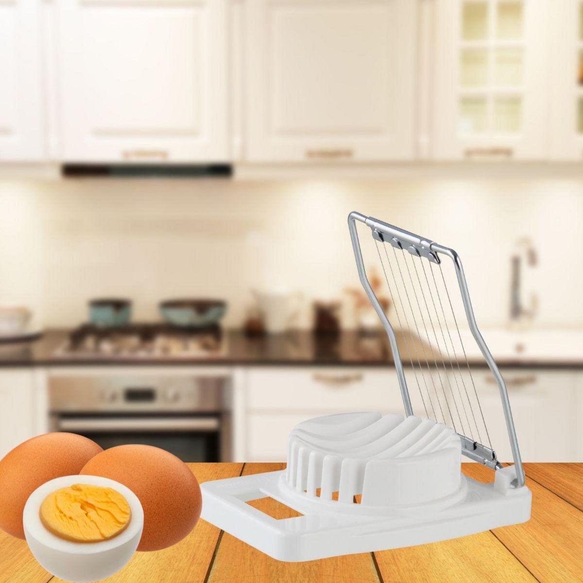 Fackelmann Coupe-œuf dur plastique et inox Fackelmann Handmade Tradition