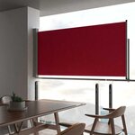 VIDAXL Auvent lateral retractable de patio 120x300 cm Rouge
