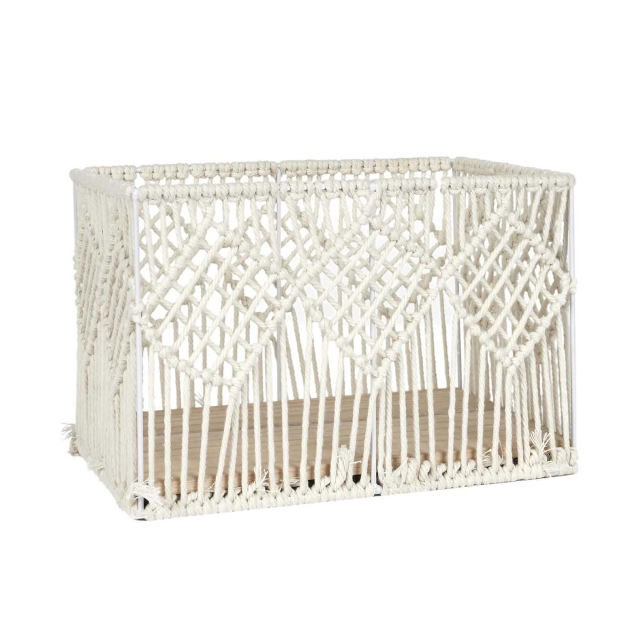 Voir la diapositive 5 : The Home Deco Factory Lot de 3 paniers gigognes  boho  37cm beige
