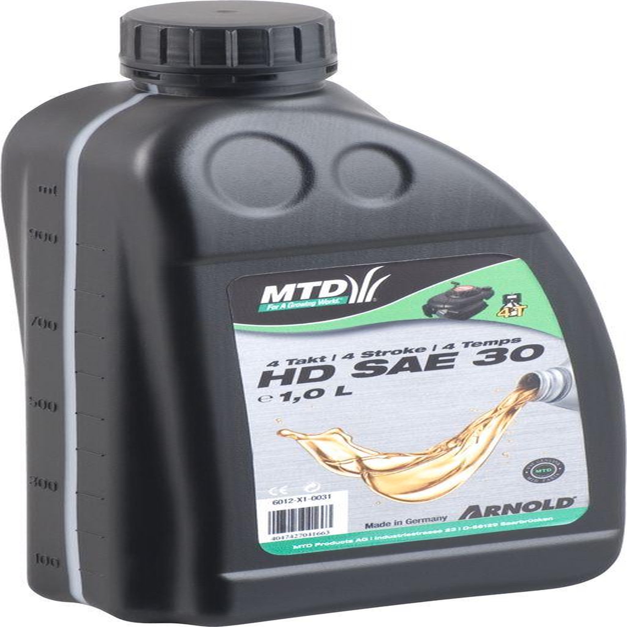 ARNOLD Huile moteur monograde SAE 30 HD pour les moteurs 4 temps des petites machines - 1 l