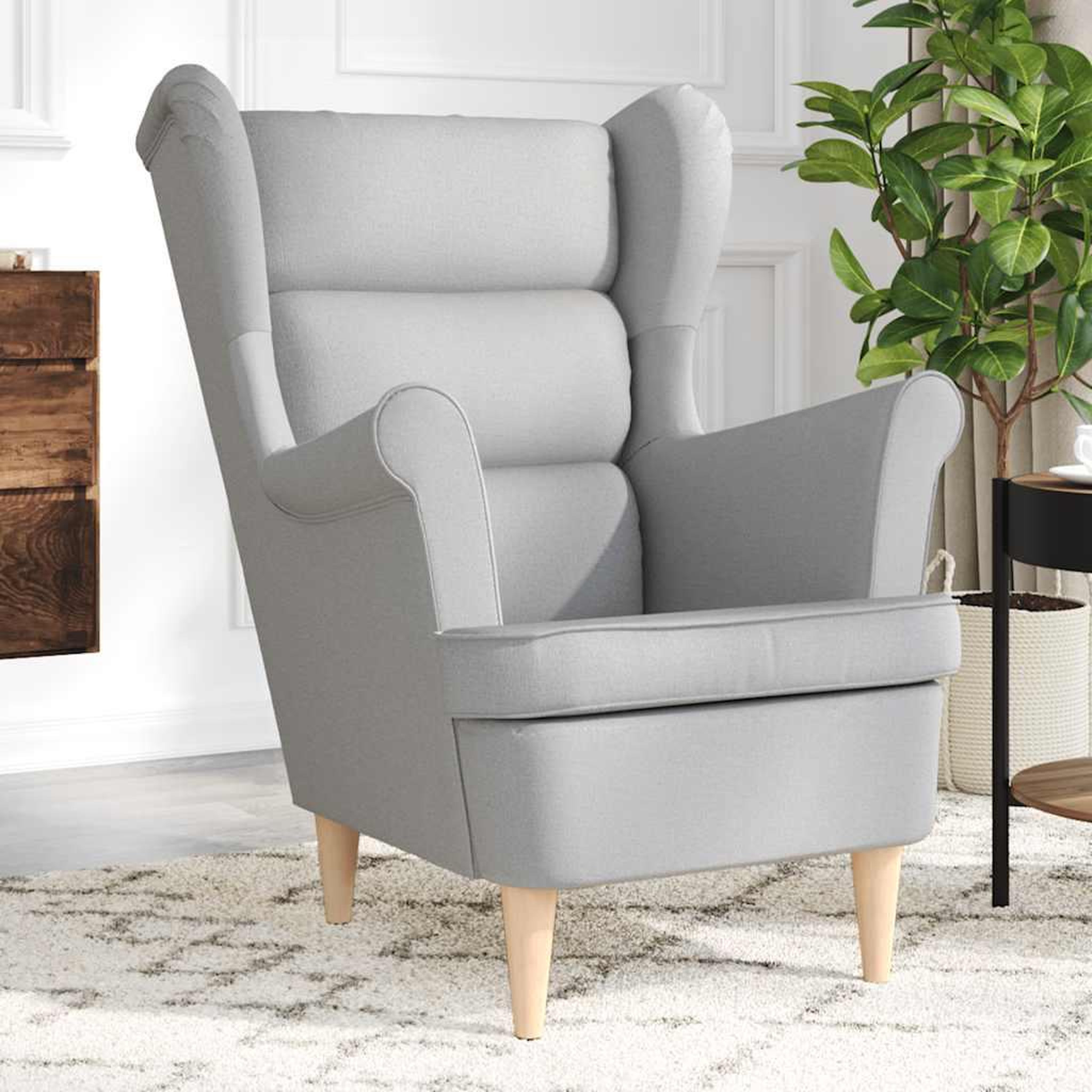 VIDAXL Fauteuil gris nuage 74x84x100 cm tissu