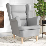 VIDAXL Fauteuil gris nuage 74x84x100 cm tissu