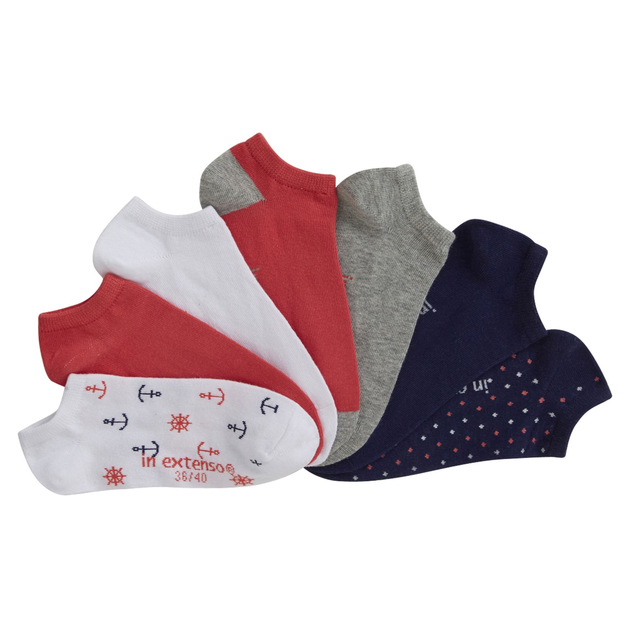 Lot 3 Chaussettes Moosh Walks – Fille – Mi-mollet – Multicolore – Taille Unique