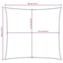 Voir la diapositive 6 : VIDAXL Voile de parasol tissu oxford carre 4,5x4,5 m jaune