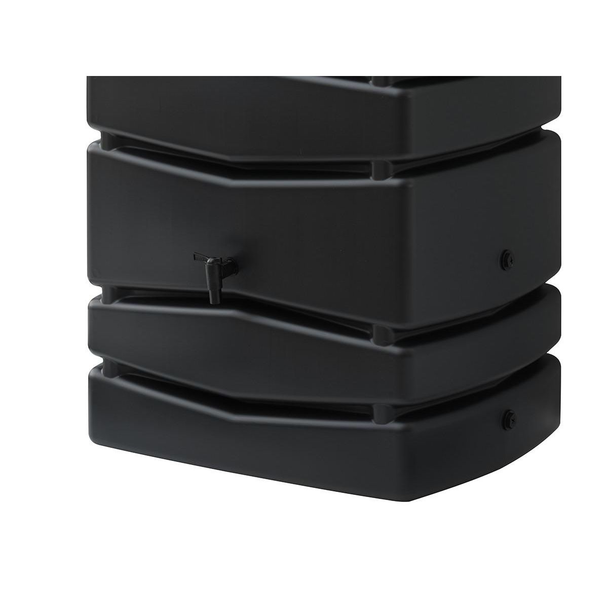 NATURE Récupérateur d'eau de pluie mural anthracite avec robinet 650 L - Nature