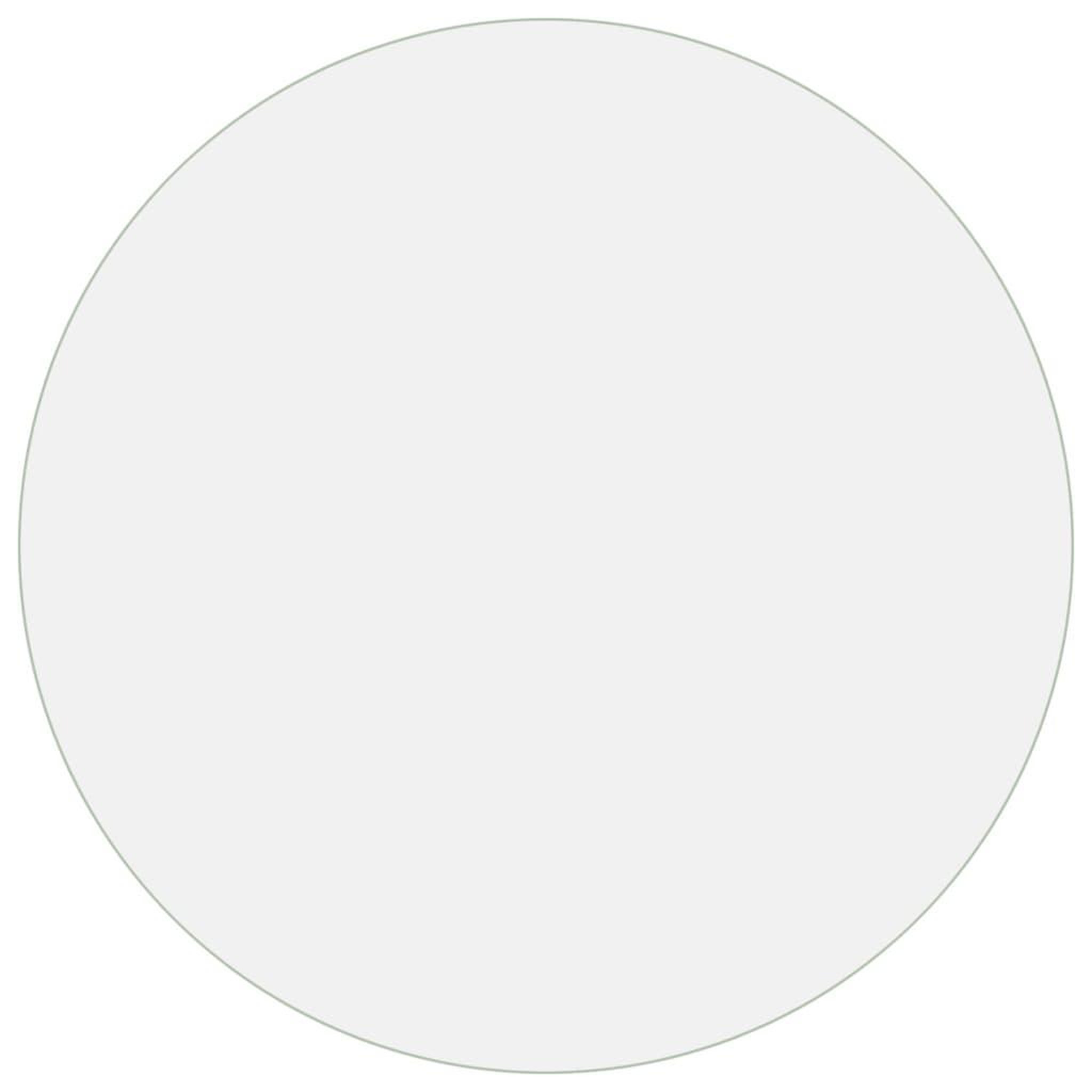 Voir la diapositive 2 : VIDAXL Protecteur de table transparent Ø 60 cm 2 mm PVC