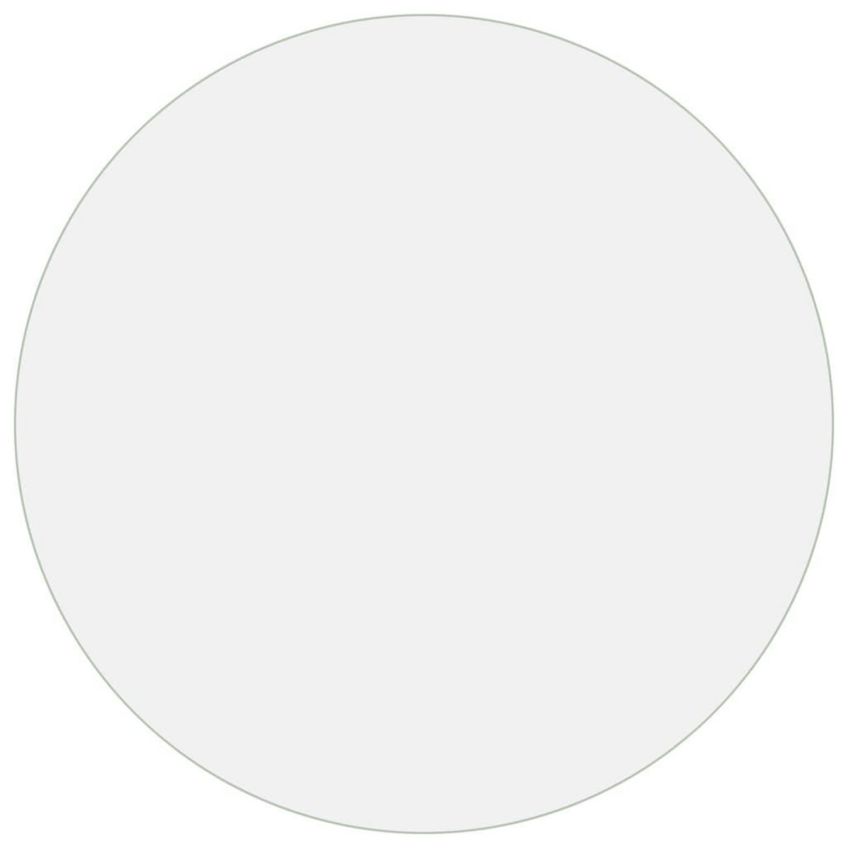 VIDAXL Protecteur de table transparent Ø 60 cm 2 mm PVC