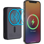 TNB Batterie externe 10 000 mAh MagSafe fonction stand noir