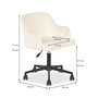 Voir la diapositive 5 : IDIMEX Chaise de bureau OLIVER en velours