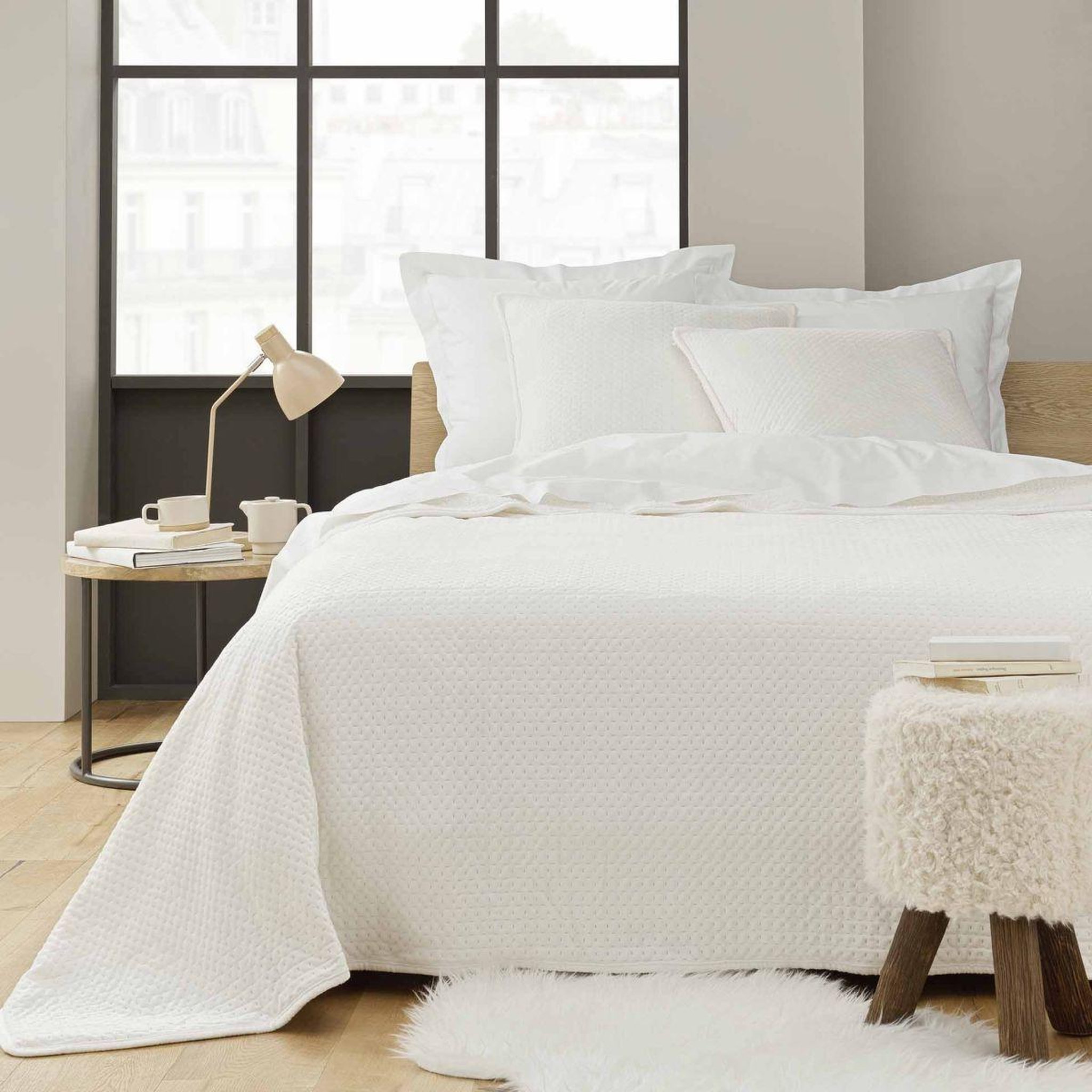 Douceur d'Intérieur Couvre-lit & 2 housses de coussin  mylene  220x240cm naturel