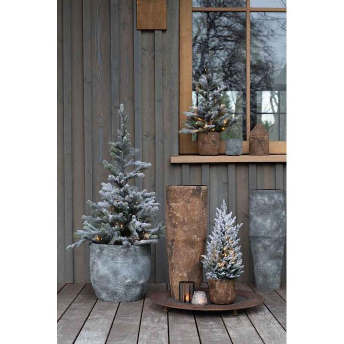 Paris Prix Vase Design en Métal  Effy  39cm Gris