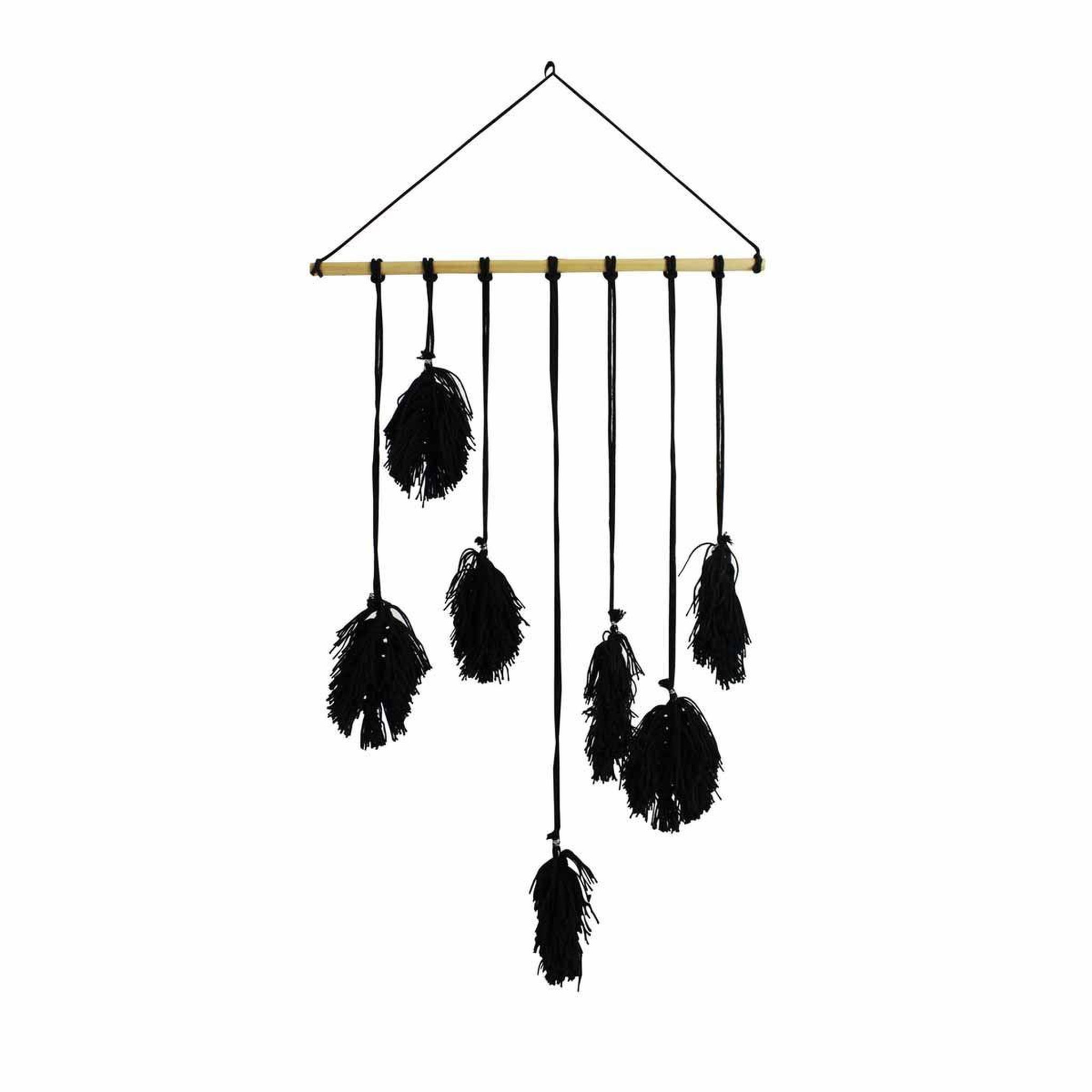Douceur d'Intérieur Suspension murale  voyage berbère  63cm noir