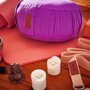 Gorilla Sports Sangle de Yoga 100% coton - Sangle pour étirements - Fermetures en métal - 11 coloris