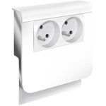 CENTRALE BRICO Adaptateur blanc pour plinthe, H. 19 x P.16.5 cm
