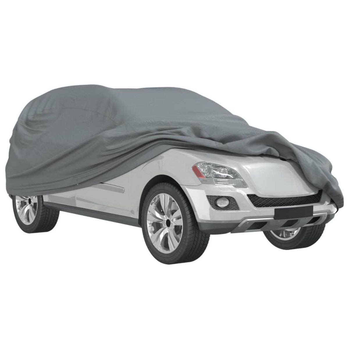 VIDAXL Housse de voiture SUV complete gris L tissu non tisse