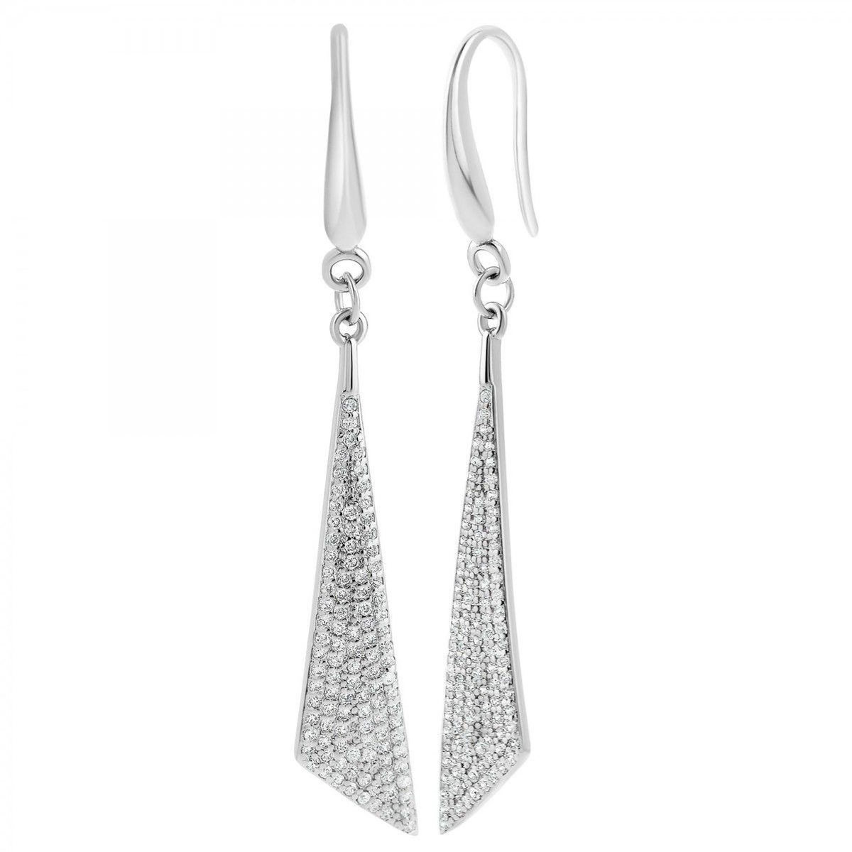 SC CRYSTAL Boucles d'oreilles par SC Crystal ornées de Zirconium