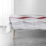 Paris Prix Nappe Imprimée  Ondulys  150x240cm Rouge