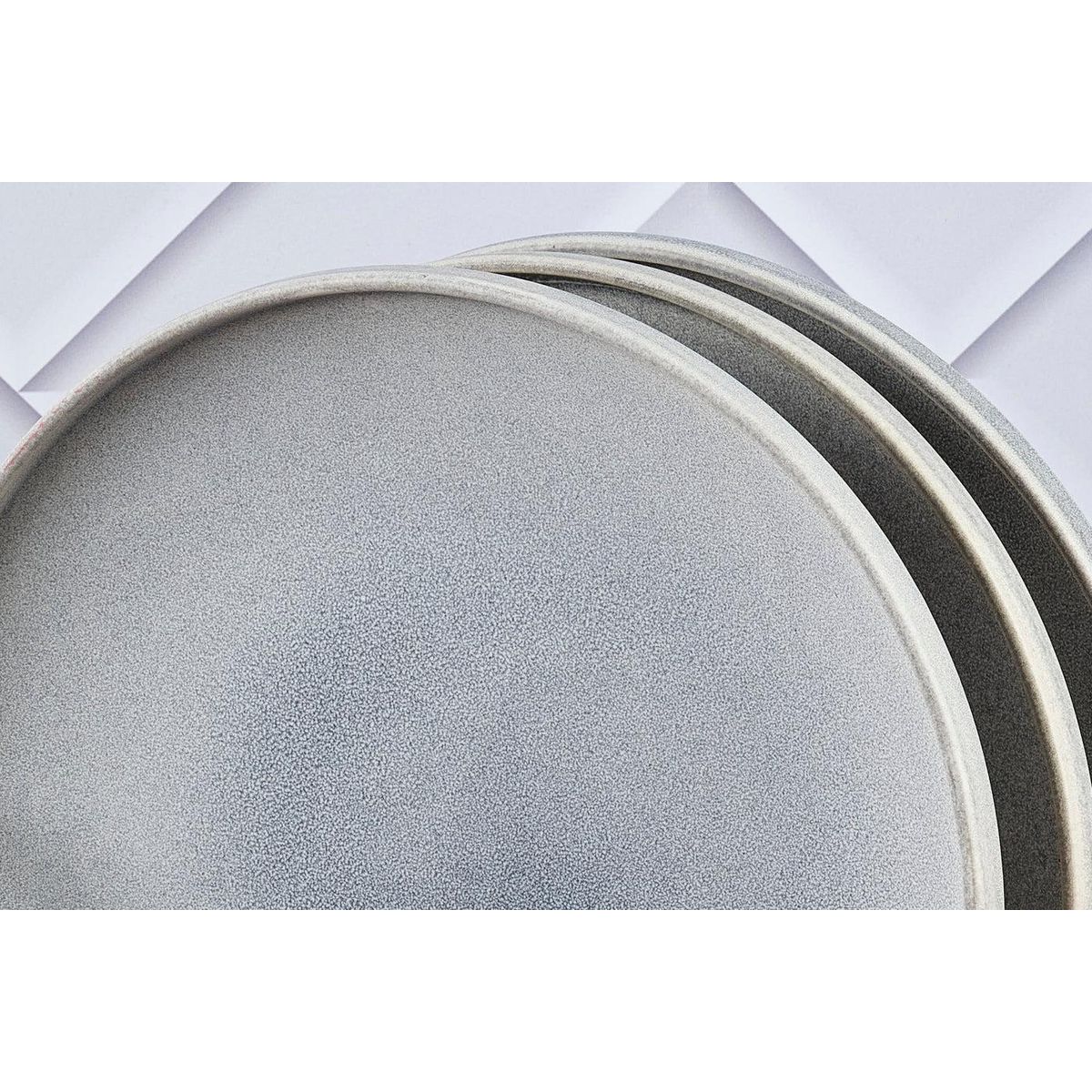 BJORN Assiette STONE Ø27,5cm - 6 pièces - Gris lune