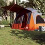 Voir la diapositive 3 : VIDAXL Tente de camping de cabine 5 personnes gris orange impermeable