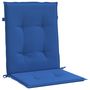 Voir la diapositive 5 : VIDAXL Coussins de chaise de jardin a dossier bas lot de 4 bleu royal