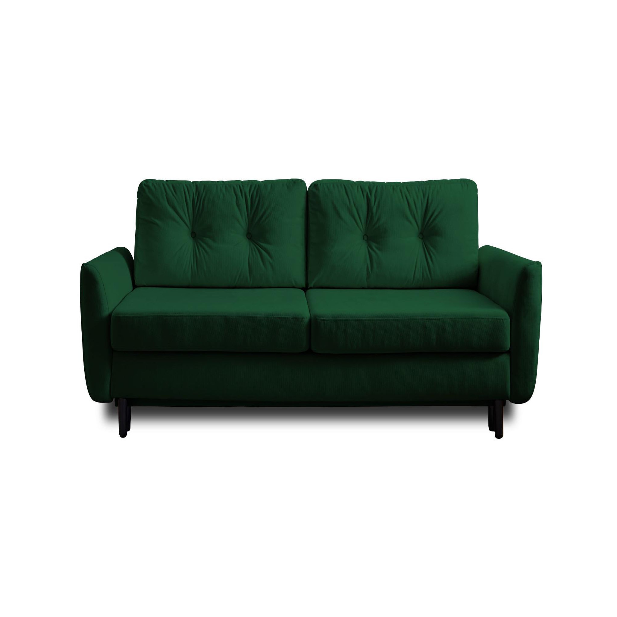 Voir la diapositive 1 : BEST MOBILIER Nils - canapé droit 3 places convertible - avec coffre de rangement - velours