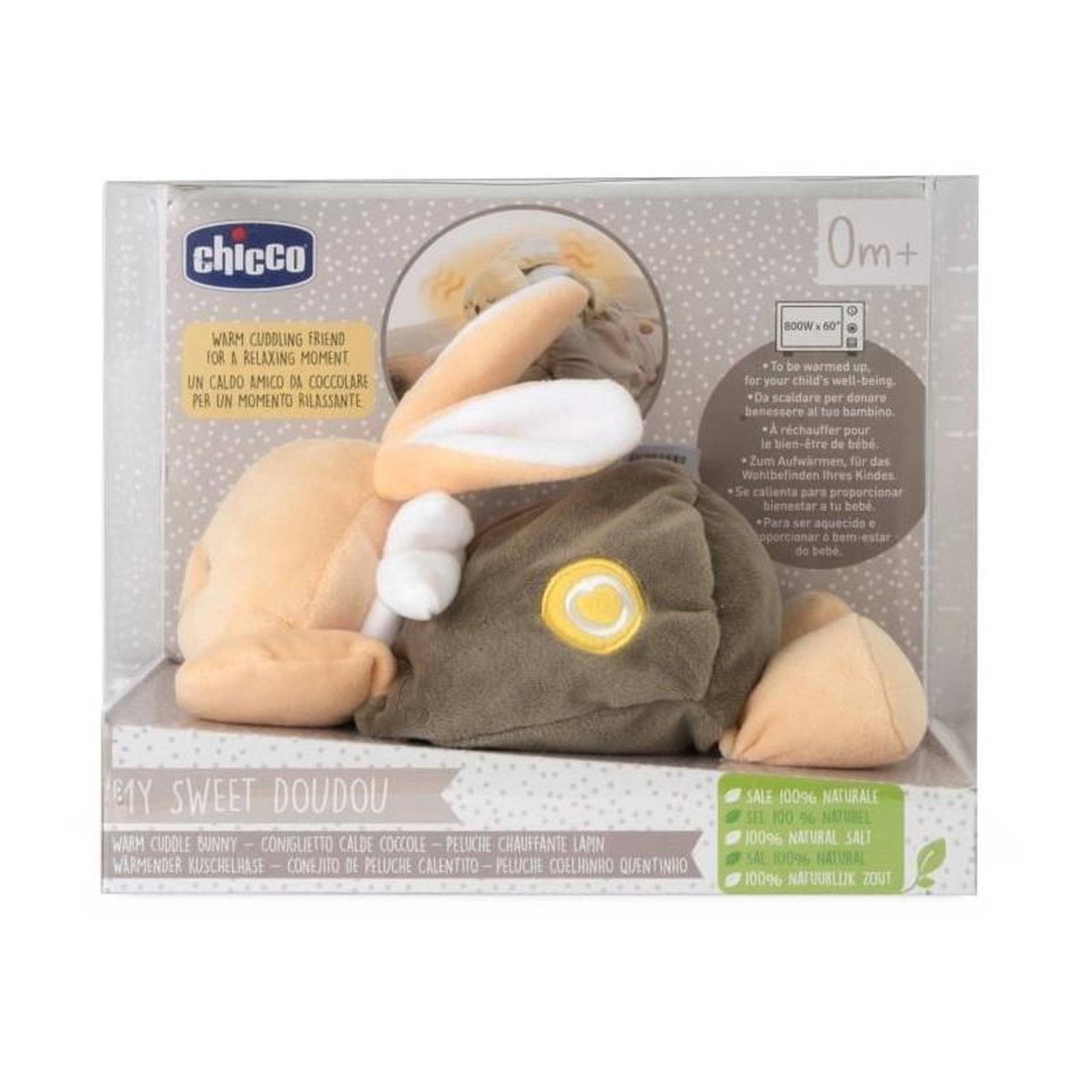 Voir la diapositive 4 : CHICCO Peluche chauffante Lapin - CHICCO - Beige - Des la naissance