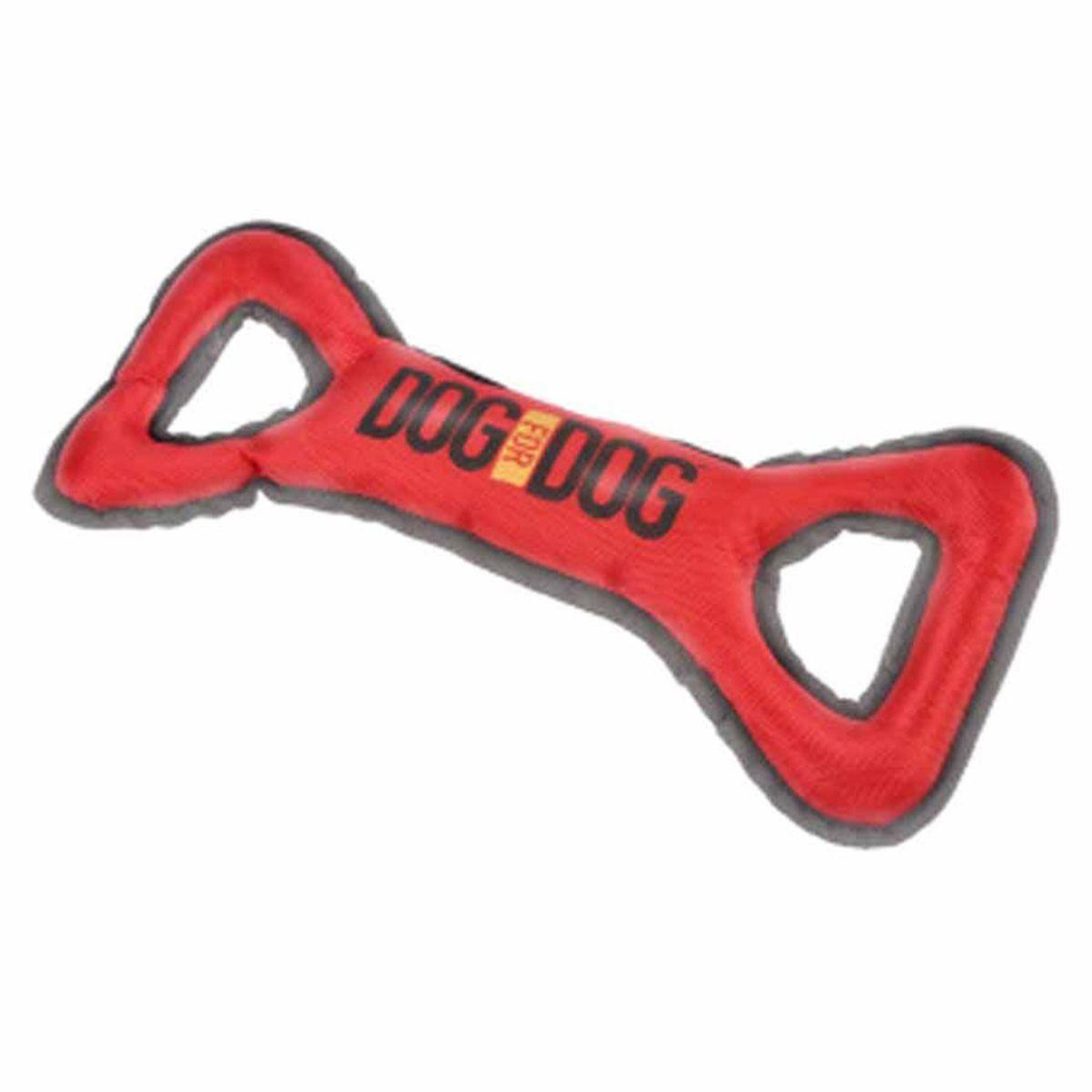 HOMEA Jouet pour chien  haltère oxford  33cm rouge