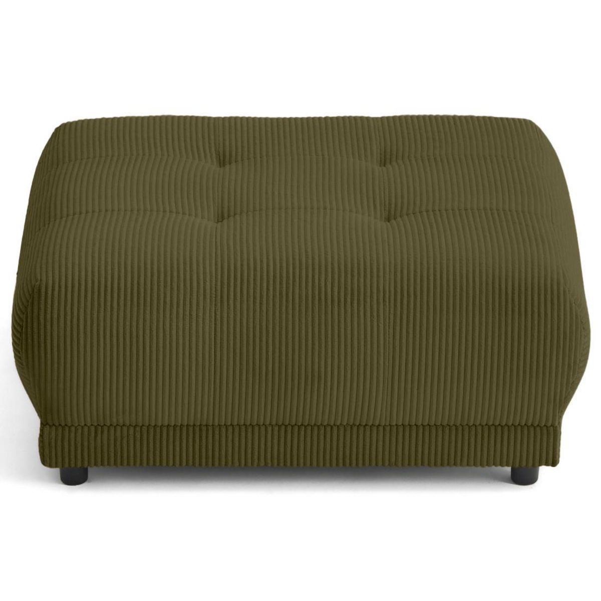 LISA DESIGN Amadora - pouf en velours côtelé