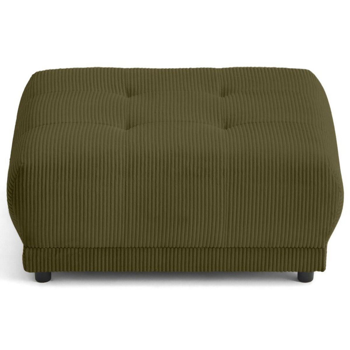 LISA DESIGN Amadora - pouf en velours côtelé