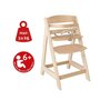 Voir la diapositive 4 : Roba Chaise Haute Évolutive Sit Up III en Bois - ROBA - Réglable en Hauteur - Naturel