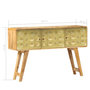 Voir la diapositive 6 : VIDAXL Buffet Bois de manguier massif 120x30x80 cm