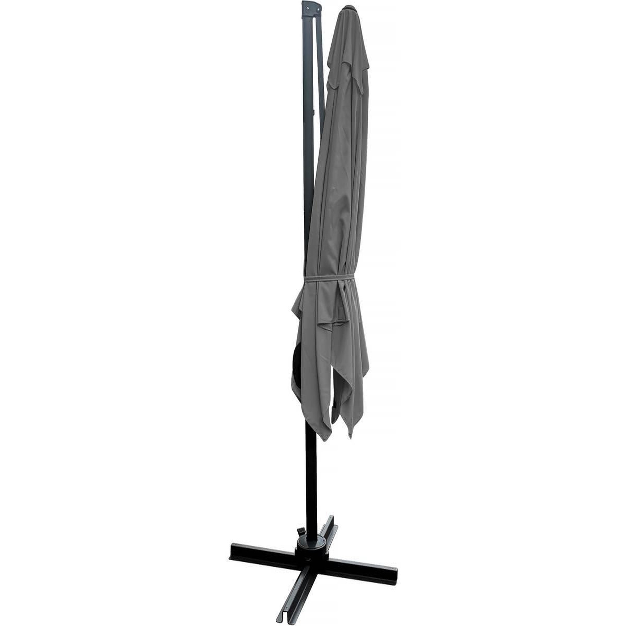 Voir la diapositive 4 : Habitat et Jardin Parasol jardin déporté  Soleil  - Carré - 2.5 x 2.5 m - Gris + Housse de protection