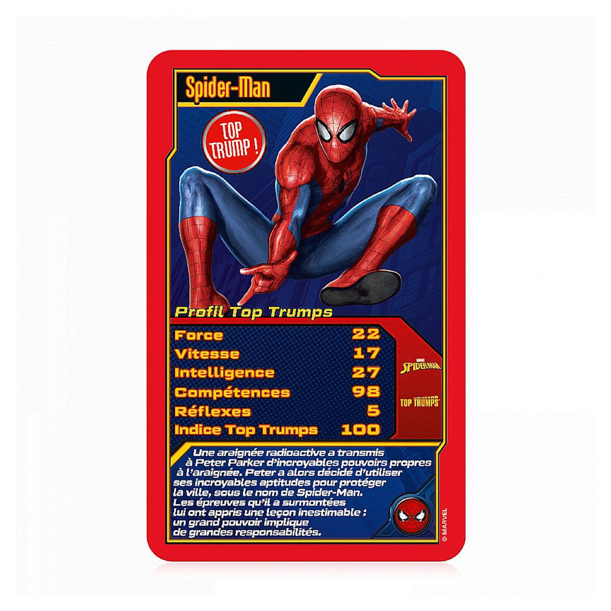 Winning Moves Top trumps spider-man jeux ed bataille