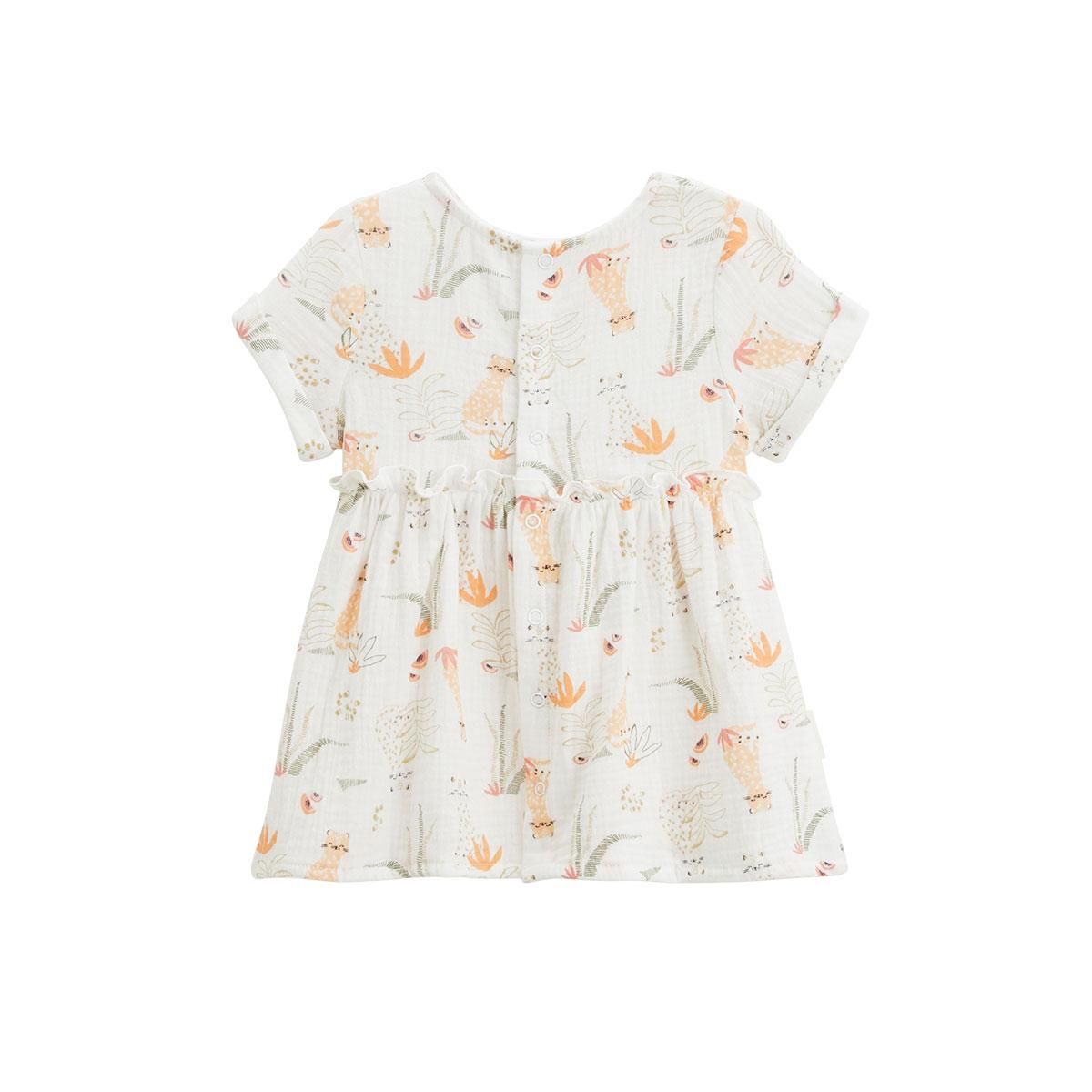 Petit Béguin Robe bébé en gaze de coton Sierra