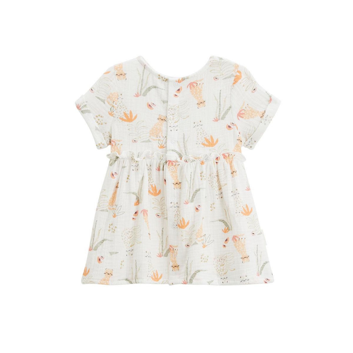 Petit Béguin Robe bébé en gaze de coton Sierra