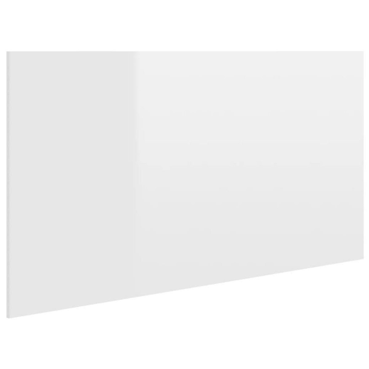 VIDAXL Tete de lit Blanc brillant 160x1,5x80 cm Bois d'ingenierie