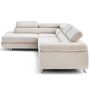 Voir la diapositive 3 : LISA DESIGN Zaria - canapé d'angle gauche 5 places convertible avec coffre et têtières en velours côtelé grosses côtes