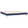 Voir la diapositive 4 : VIDAXL Sommier a lattes de lit avec matelas Bleu 200x200 cm Tissu