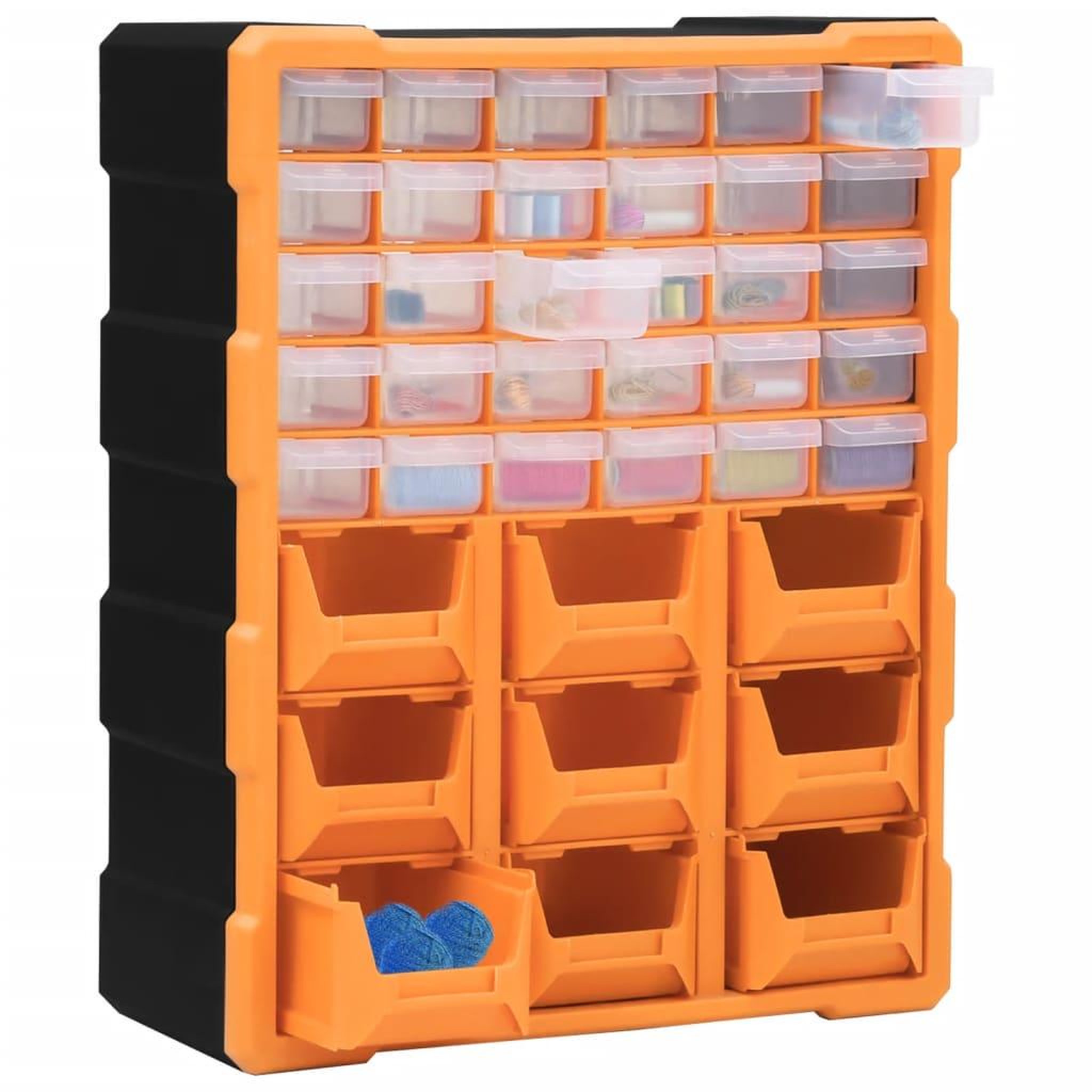 Voir la diapositive 3 : VIDAXL Organisateur multi-tiroirs avec 39 tiroirs 38x16x47 cm