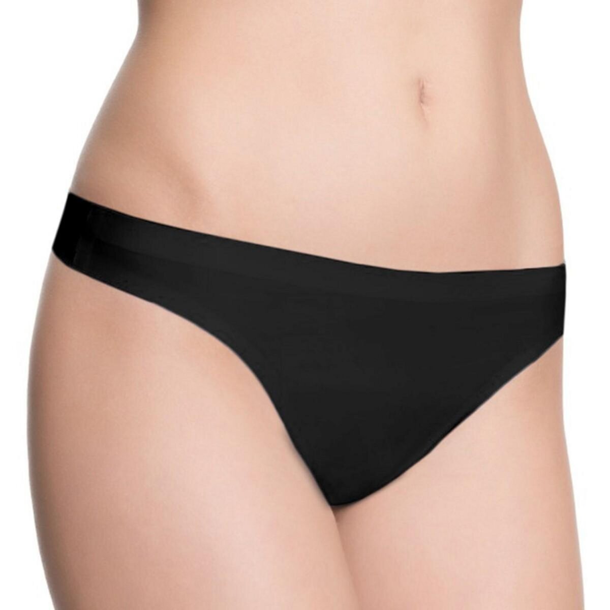 Julimex String tanga Invisible line noir