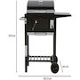 Voir la diapositive 3 : Habitat et Jardin Barbecue charbon de bois  Vicomte  - 92.5 x 46 x 123 cm