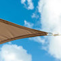 Voir la diapositive 3 :  Voile d'ombrage  taupe Werkapro 3 x 4 m