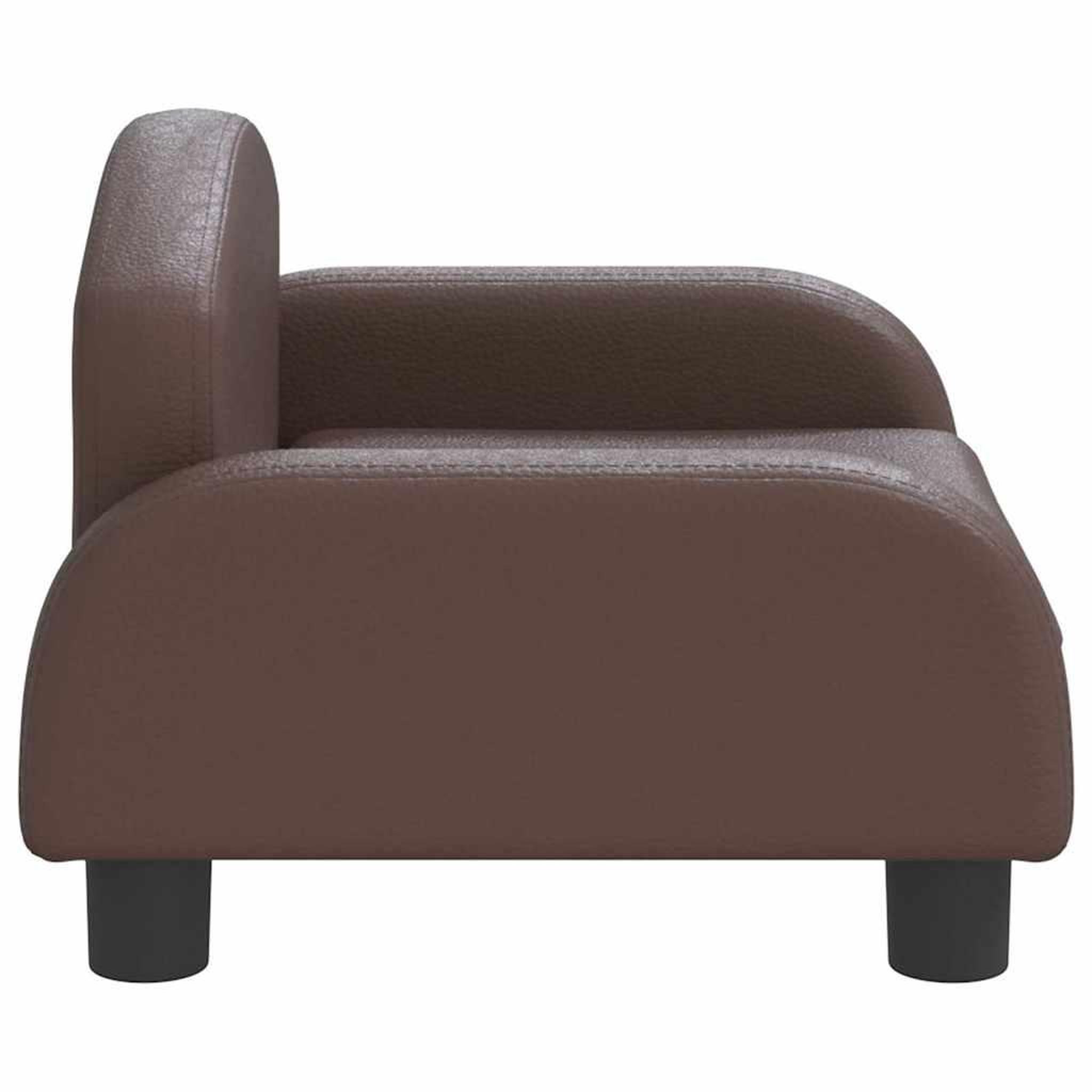 Voir la diapositive 4 : VIDAXL Lit pour chien marron 50x40x30 cm similicuir
