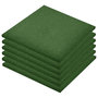 Voir la diapositive 2 : VIDAXL Carreaux de protection antichoc 6pcs Caoutchouc 50x50x3cm Vert