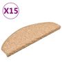 Voir la diapositive 2 : VIDAXL Tapis de marches d'escalier 15 pcs Dore 65x21x4 cm