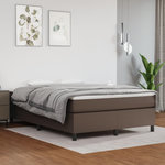 VIDAXL Cadre de lit sans matelas marron 140x190 cm similicuir